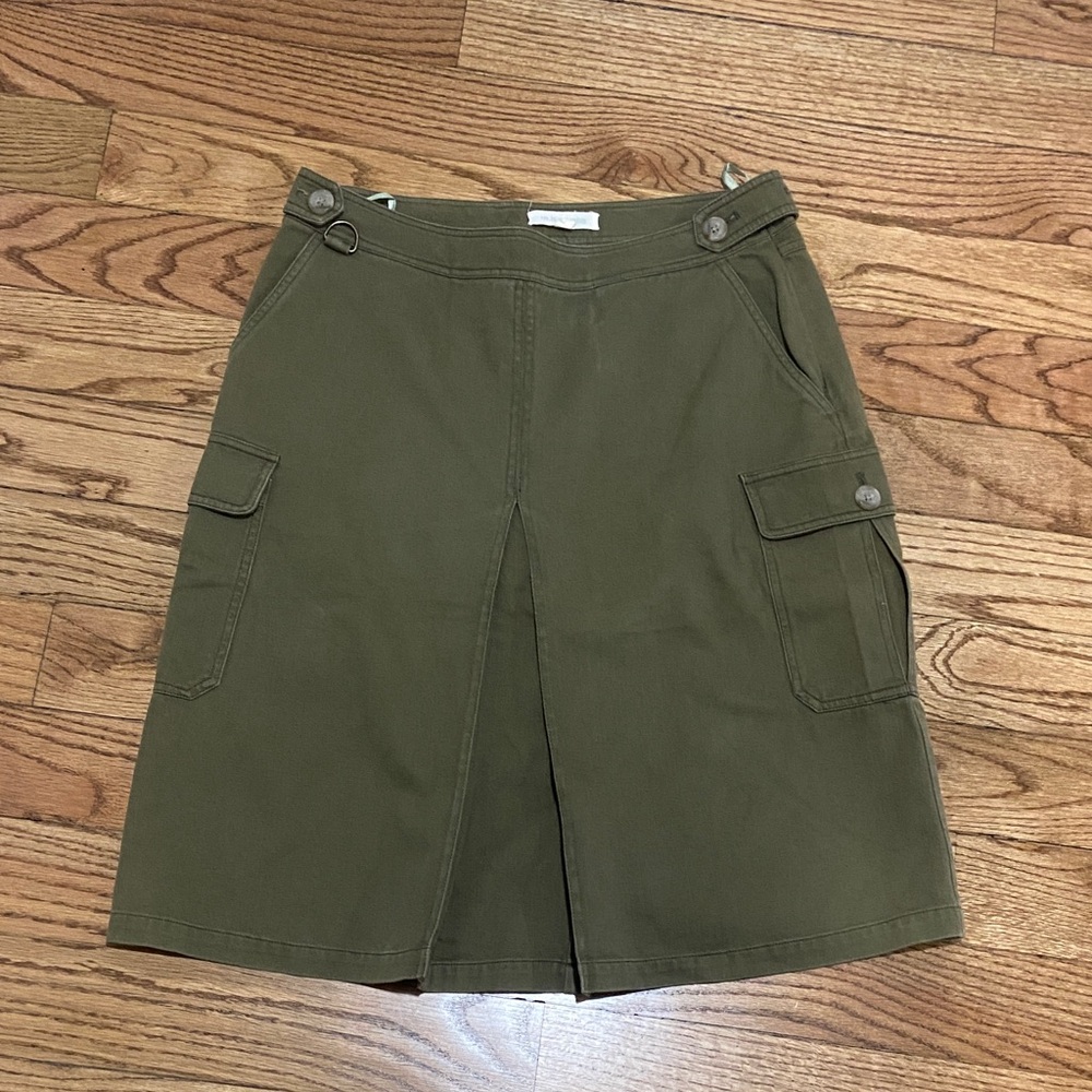 Olive Green Cargo Skirt by M.H. Maglia